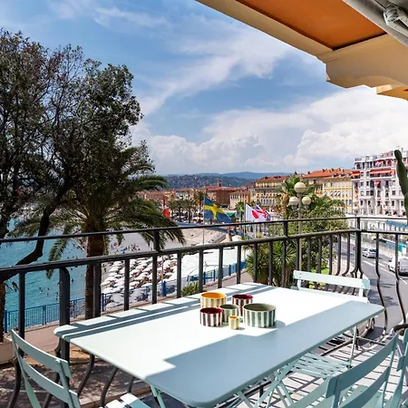 Promenade, View On Bay, Sunny Terrace, 4 Guests, 2 Bedrooms Ac 아파트 *
