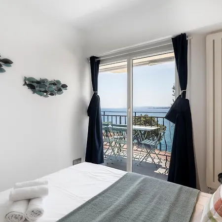 Lejlighed Promenade, View On Bay, Sunny Terrace, 4 Guests, 2 Bedrooms Ac Nice