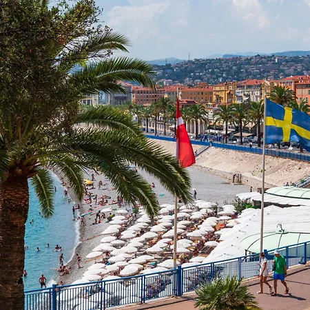 Lejlighed Promenade, View On Bay, Sunny Terrace, 4 Guests, 2 Bedrooms Ac Nice